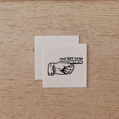 Temporary Tattoo - Spot the dot – Pointing Hand
