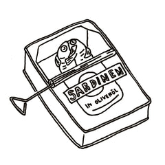 Temporary Tattoo - Kissing Sardines