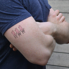 Temporary Tattoo - Three Piggies