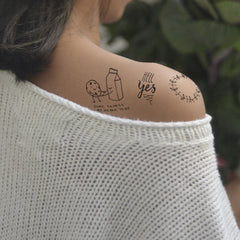 Temporary Tattoo - Set Wedding