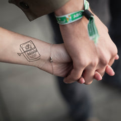 Temporary Tattoo - Kissing Sardines