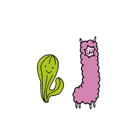 Temporary Tattoo - Lama And Cactus