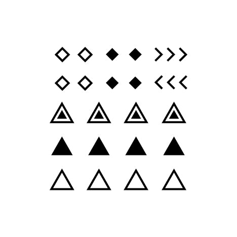 Temporary Tattoo - Micro Geometric Shapes