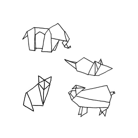 Temporary Tattoo - Origami