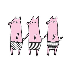 Temporary Tattoo - Three Piggies