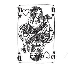 Temporary Tattoo - Queen of hearts