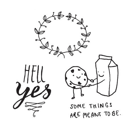 Temporary Tattoo - Set Wedding