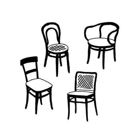 Temporary Tattoo - Thonet Chairs