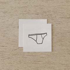Temporary Tattoo - Underpants