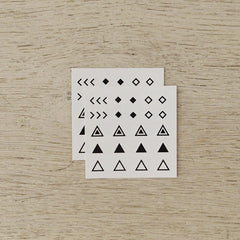 Temporary Tattoo - Micro Geometric Shapes