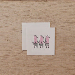 Temporary Tattoo - Three Piggies