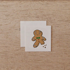 Temporary Tattoo - Gingerbread man