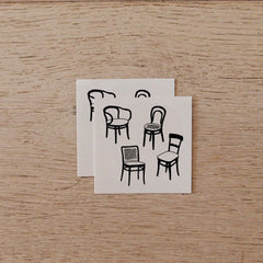 Temporary Tattoo - Thonet Chairs